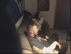 My redhead neighbor on hidden cam for there first time.